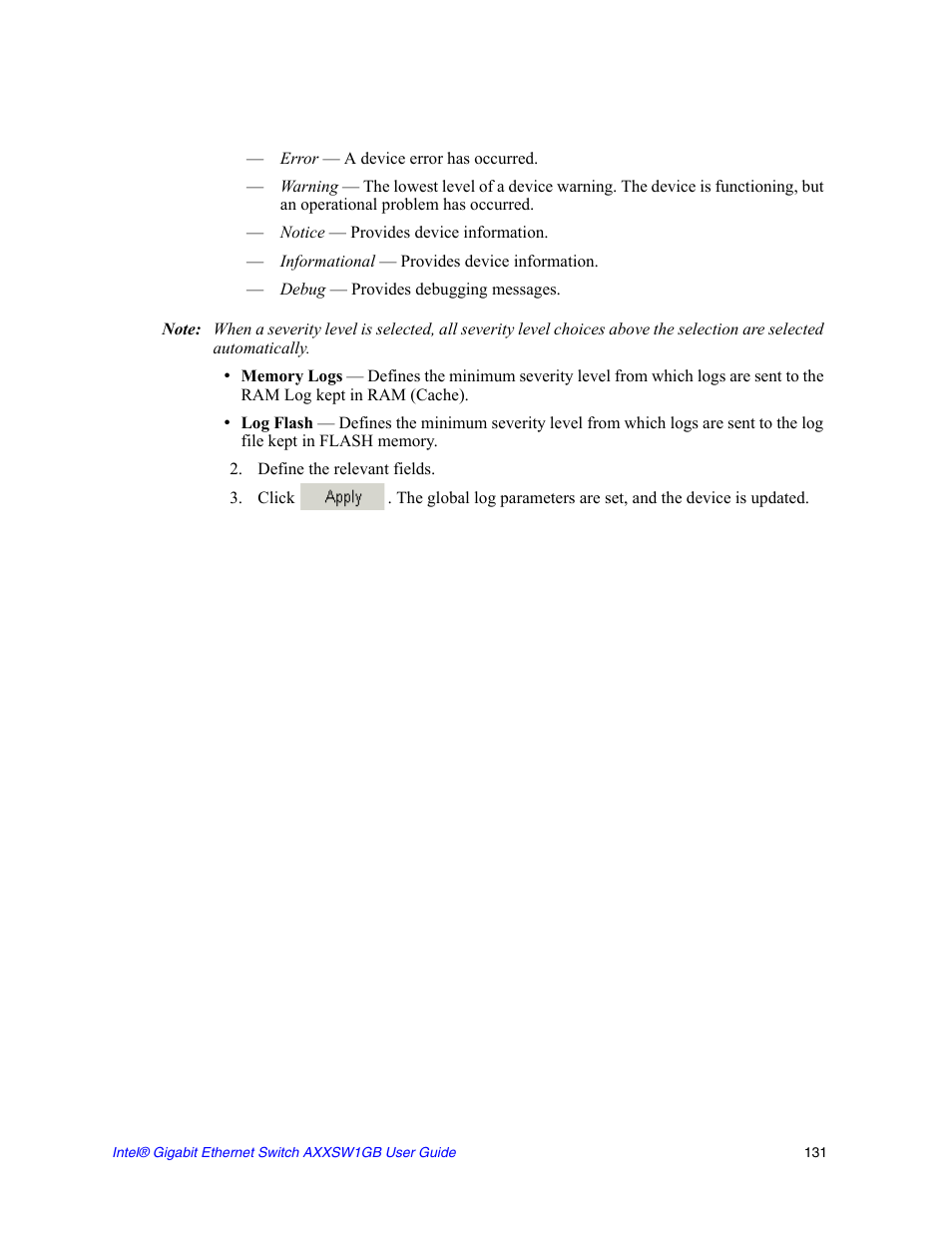 Intel AXXSW1GB User Manual | Page 144 / 220