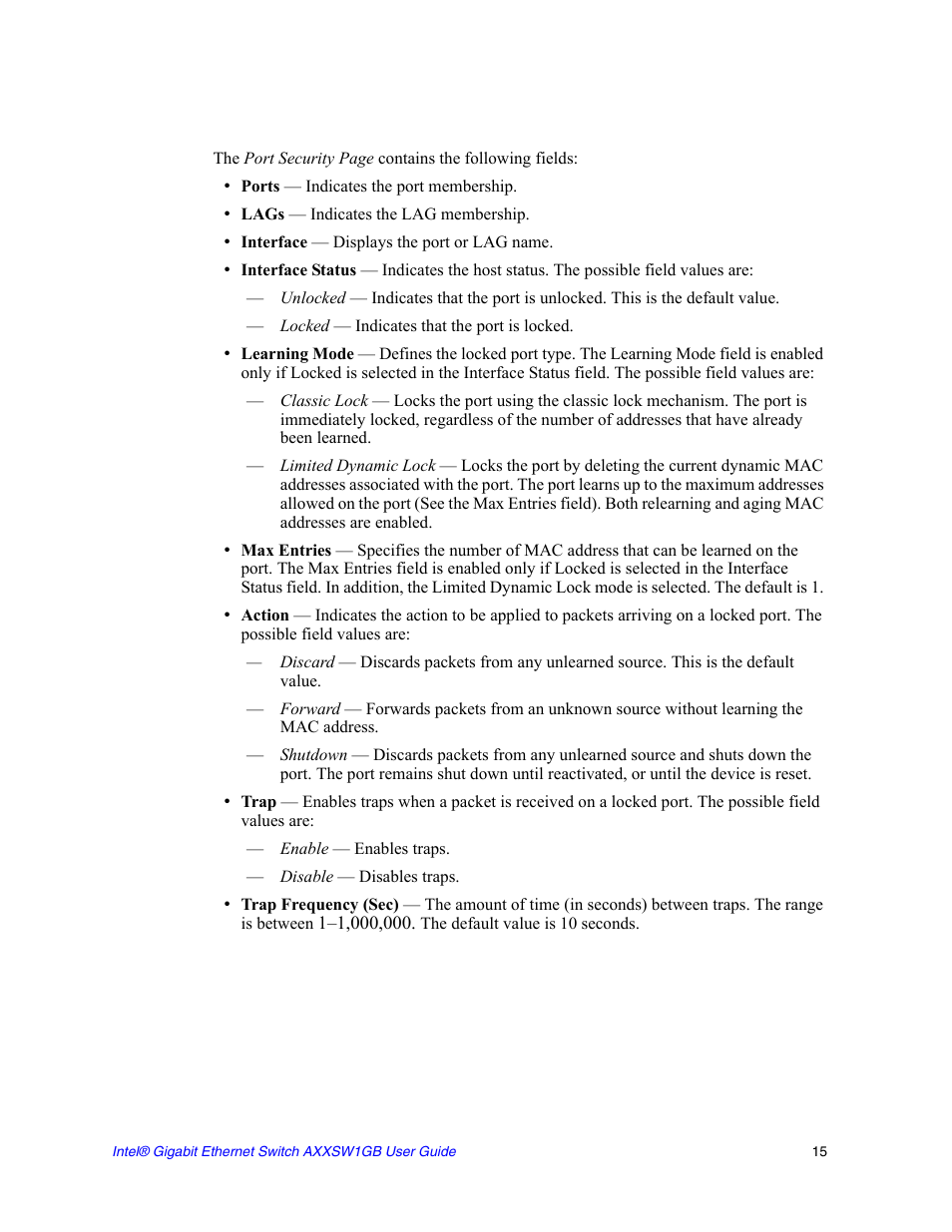 Intel AXXSW1GB User Manual | Page 28 / 220