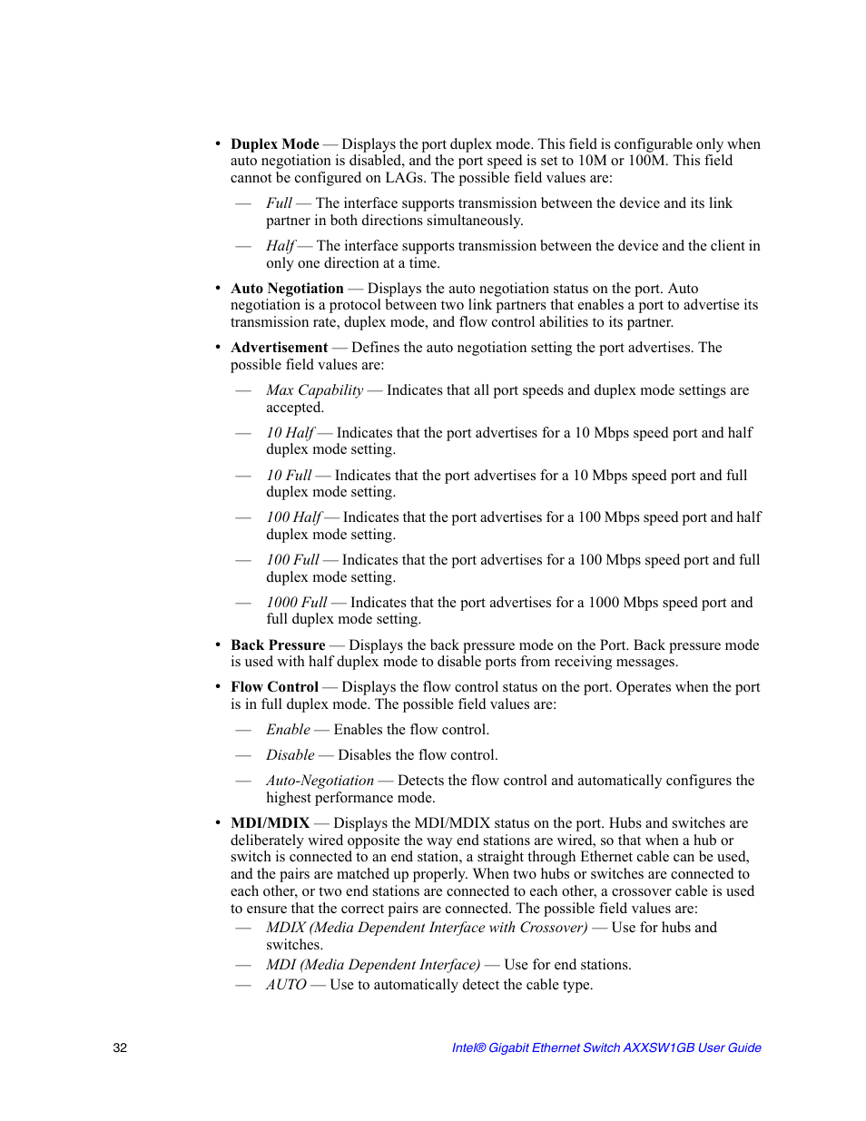 Intel AXXSW1GB User Manual | Page 45 / 220