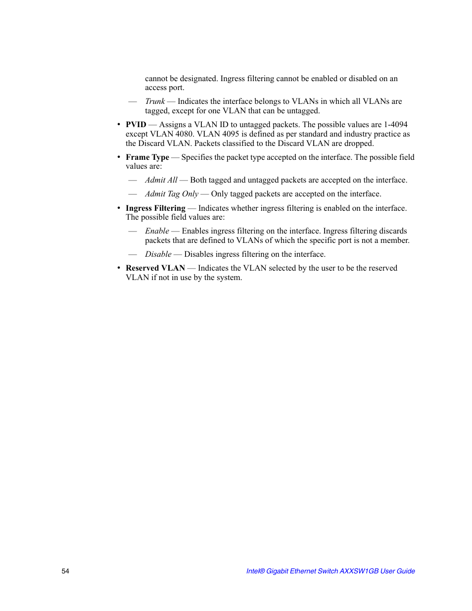 Intel AXXSW1GB User Manual | Page 67 / 220
