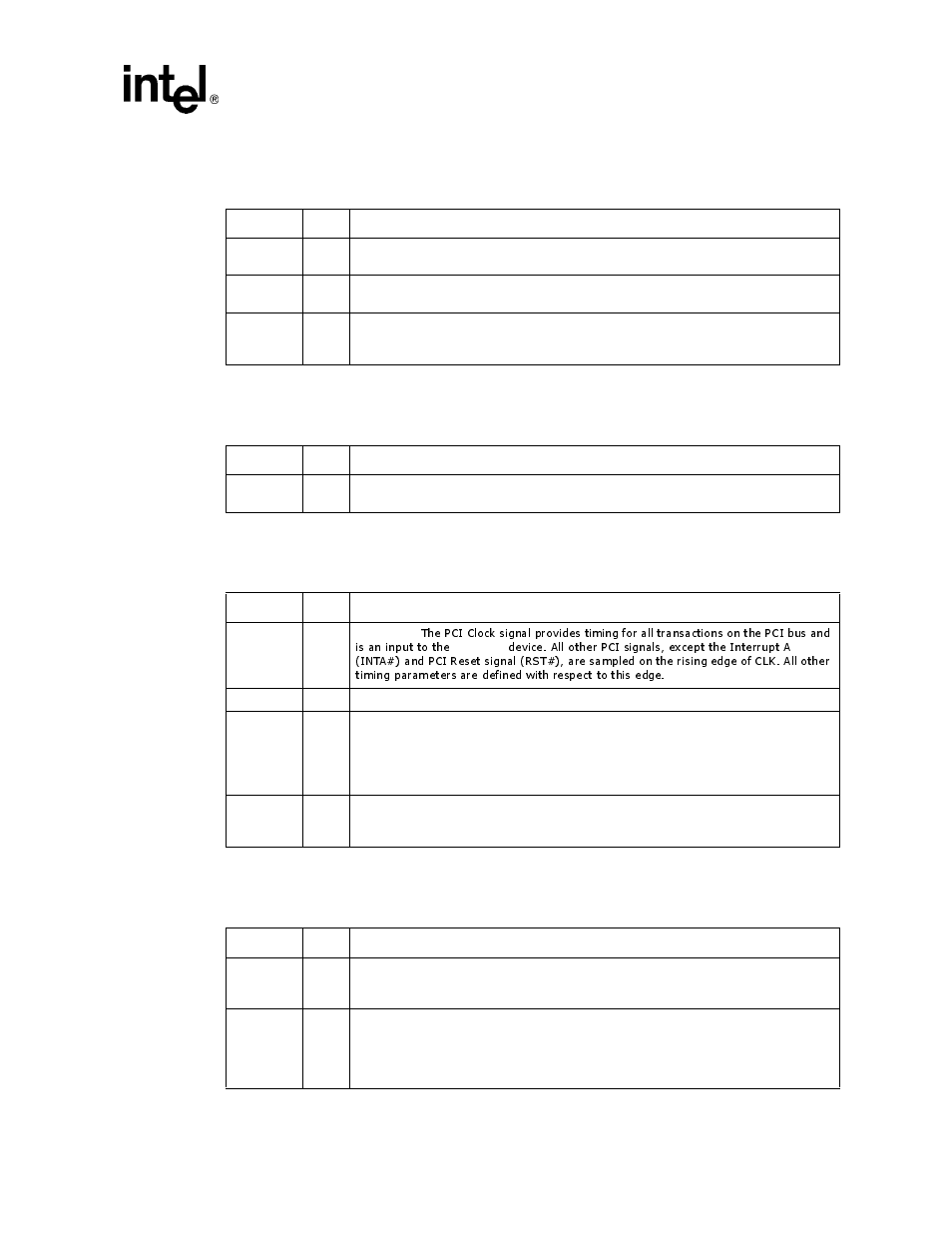 2 arbitration signals, 3 interrupt signal, 4 system signals | 5 error reporting signals, Arbitration signals, Interrupt signal, System signals, Error reporting signals | Intel 82540EP User Manual | Page 17 / 45