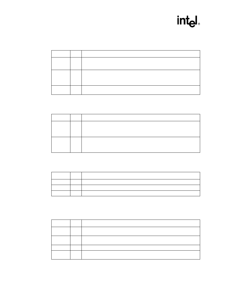 6 power management signals, 7 impedance compensation signals, 8 smb signals | 3 eeprom and serial flash interface signals, Power management signals, Impedance compensation signals, Smb signals, Eeprom and serial flash interface signals | Intel 82540EP User Manual | Page 18 / 45