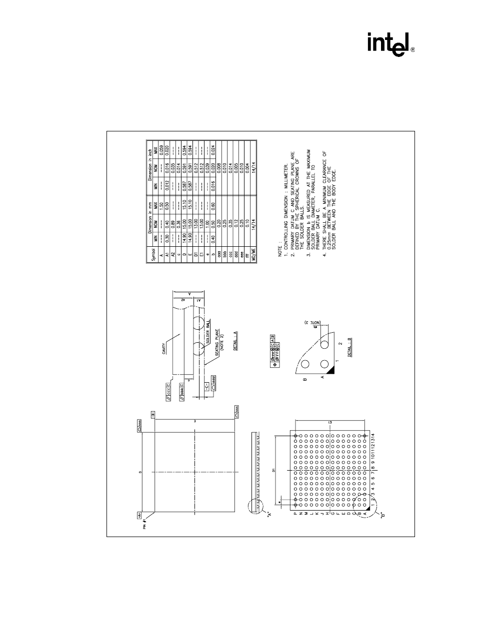 2 package information, Package information | Intel 82540EP User Manual | Page 34 / 45