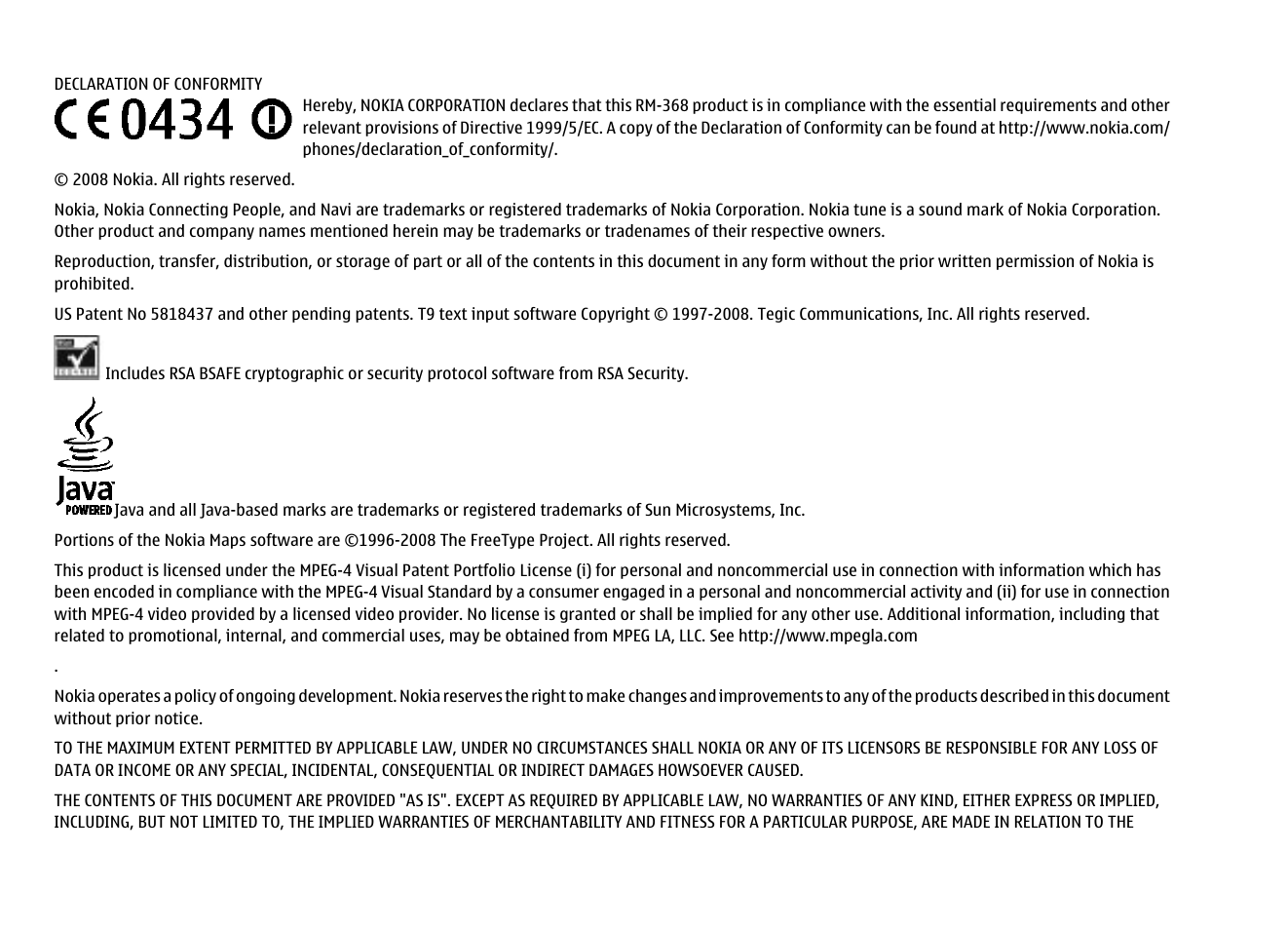 Nokia 6260 User Manual | Page 2 / 58
