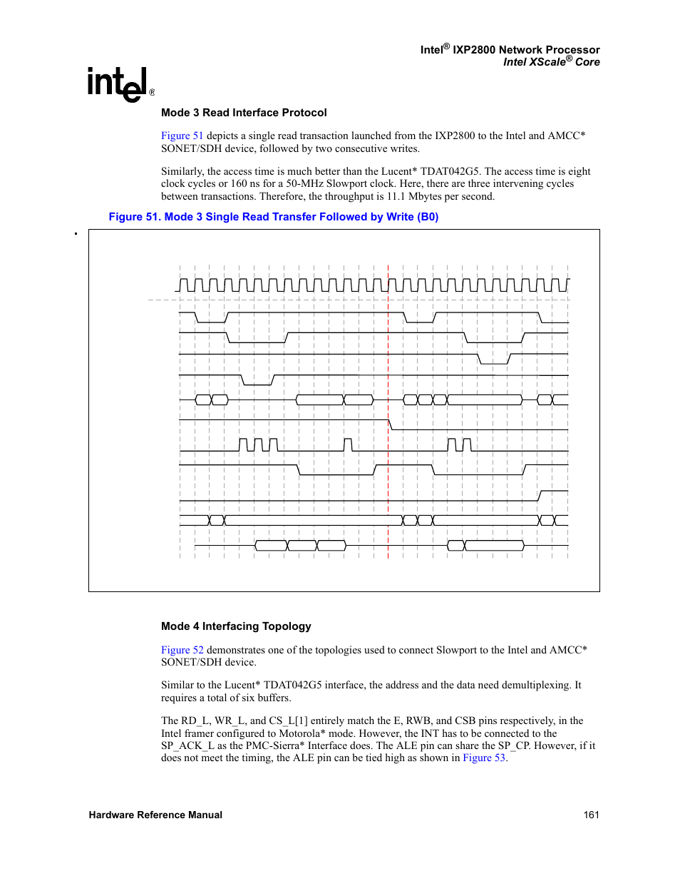 Intel, Ixp2800 network processor intel xscale, Hardware reference manual 161 | Intel NETWORK PROCESSOR IXP2800 User Manual | Page 161 / 430