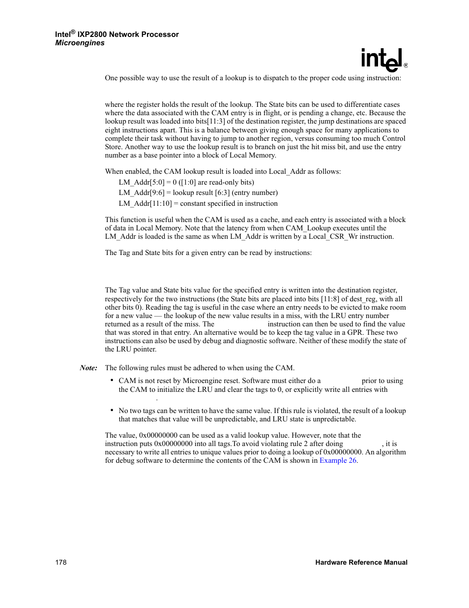 Intel NETWORK PROCESSOR IXP2800 User Manual | Page 178 / 430