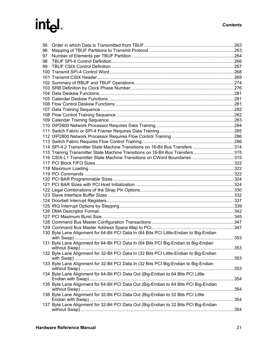 Intel NETWORK PROCESSOR IXP2800 User Manual | Page 21 / 430