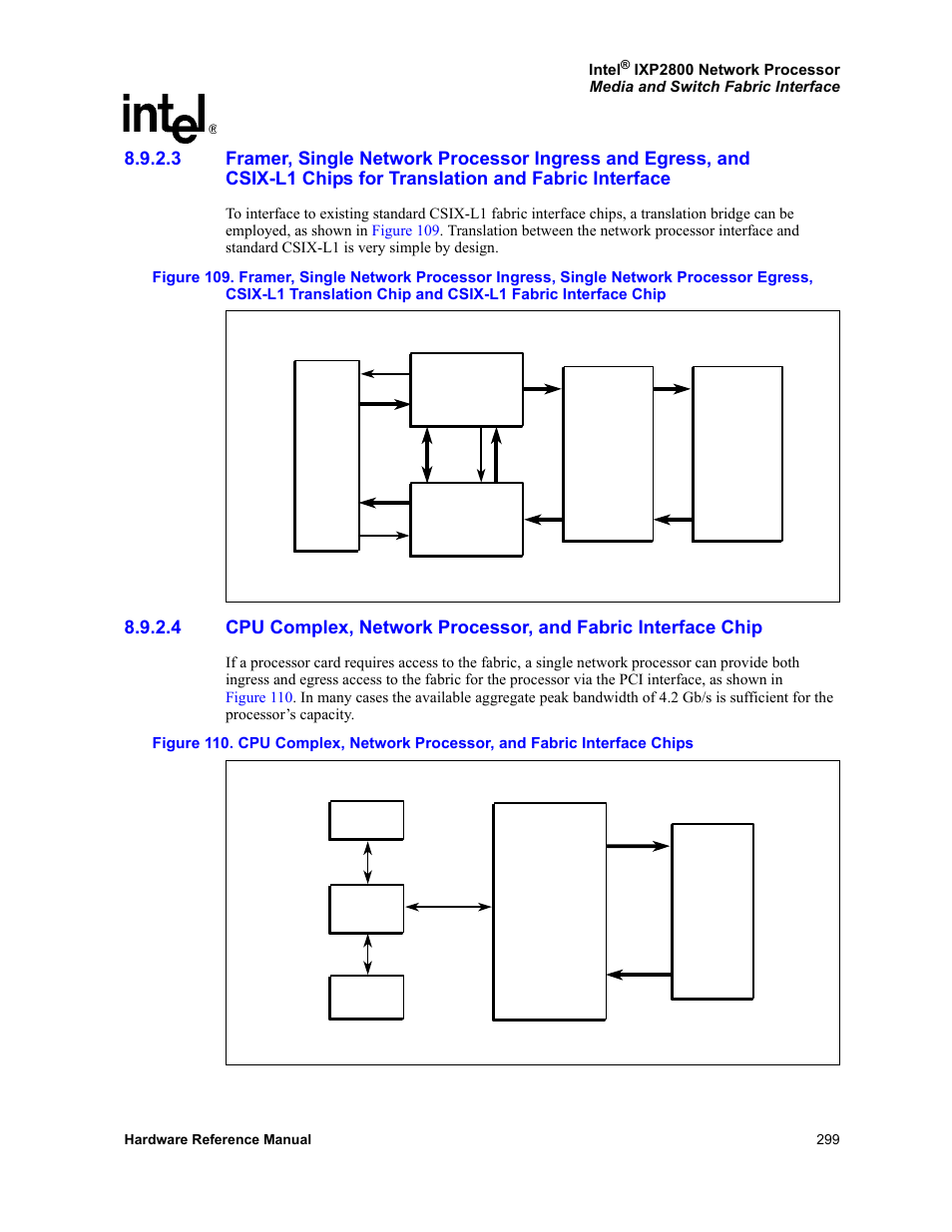 Csix-l1 chips for translation and fabric interface | Intel NETWORK PROCESSOR IXP2800 User Manual | Page 299 / 430