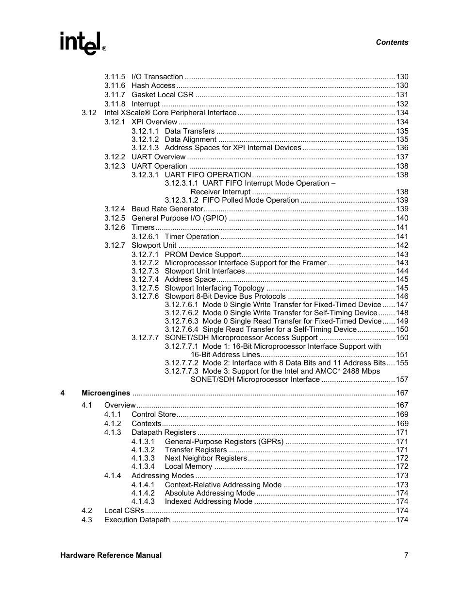 Intel NETWORK PROCESSOR IXP2800 User Manual | Page 7 / 430