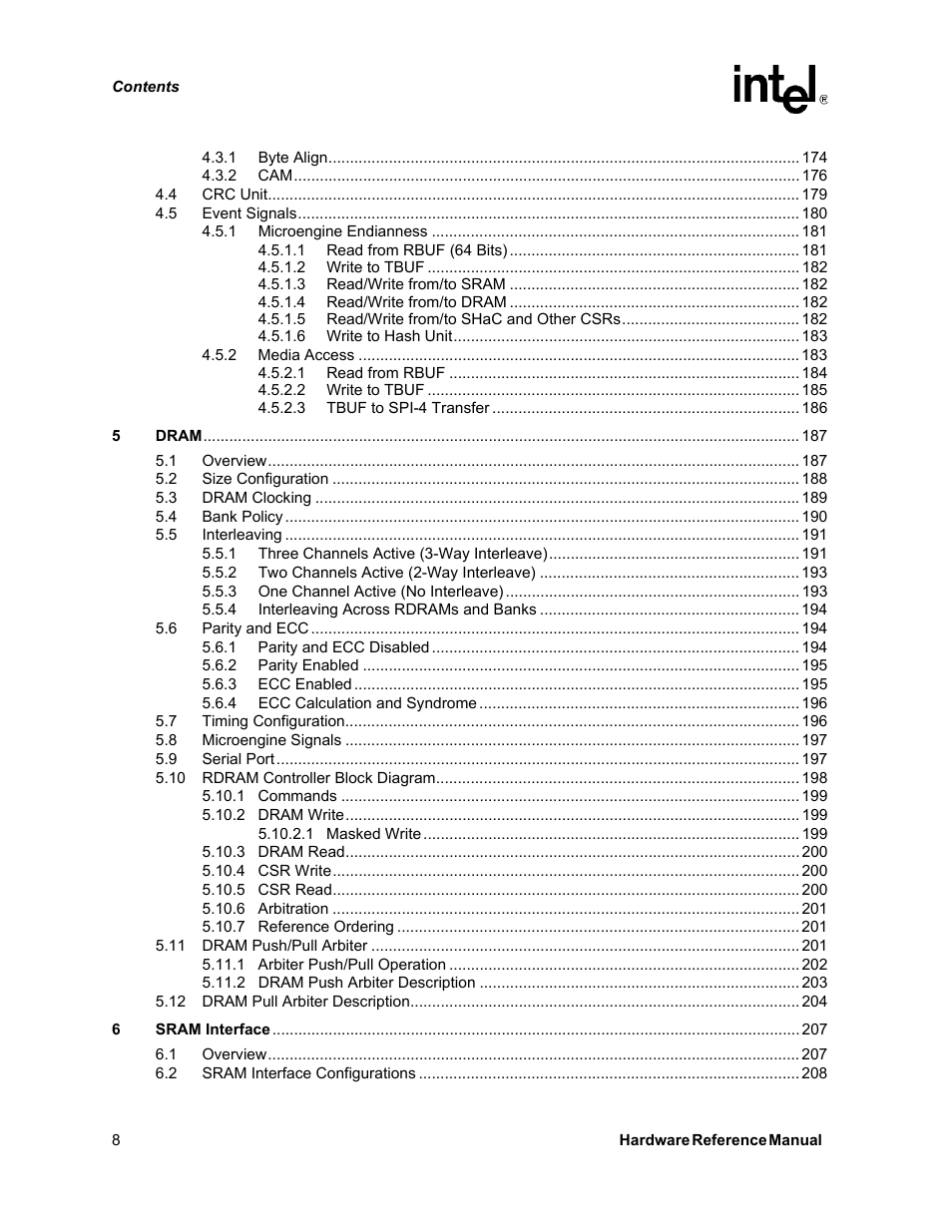 Intel NETWORK PROCESSOR IXP2800 User Manual | Page 8 / 430