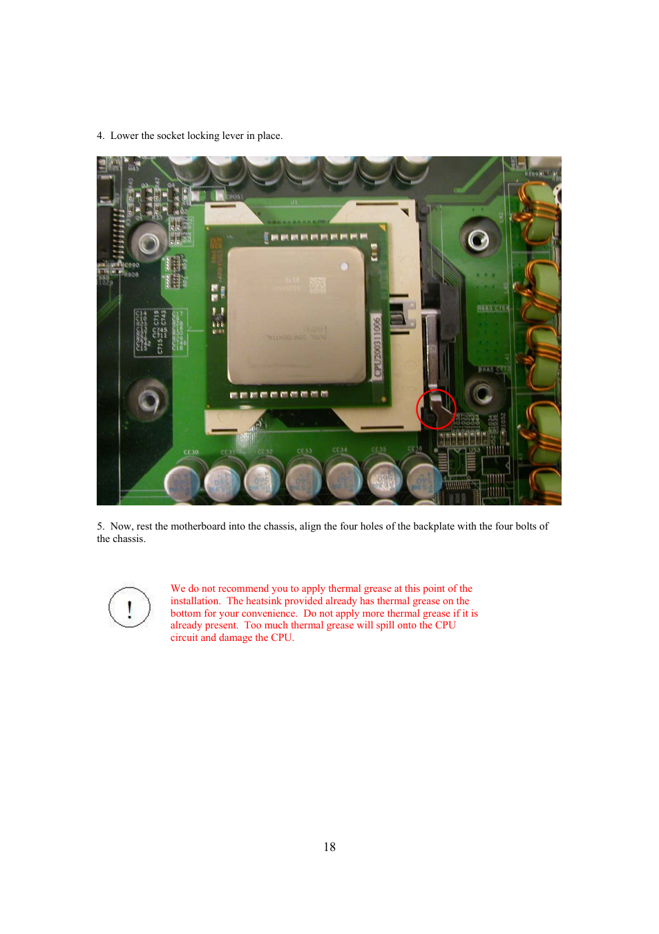 Intel Arima LH500 User Manual | Page 18 / 78