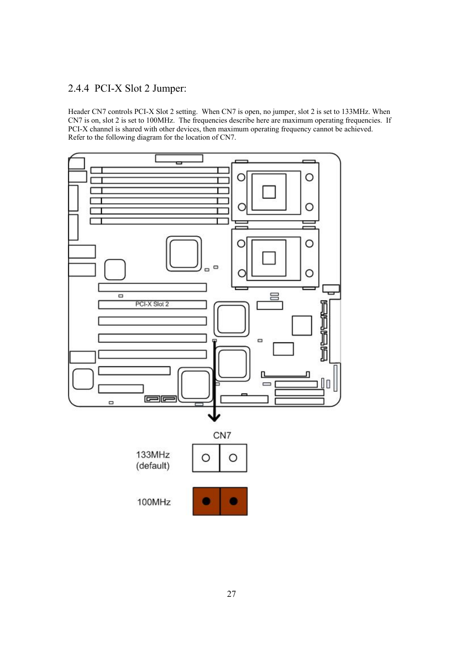 4 pci-x slot 2 jumper | Intel Arima LH500 User Manual | Page 27 / 78