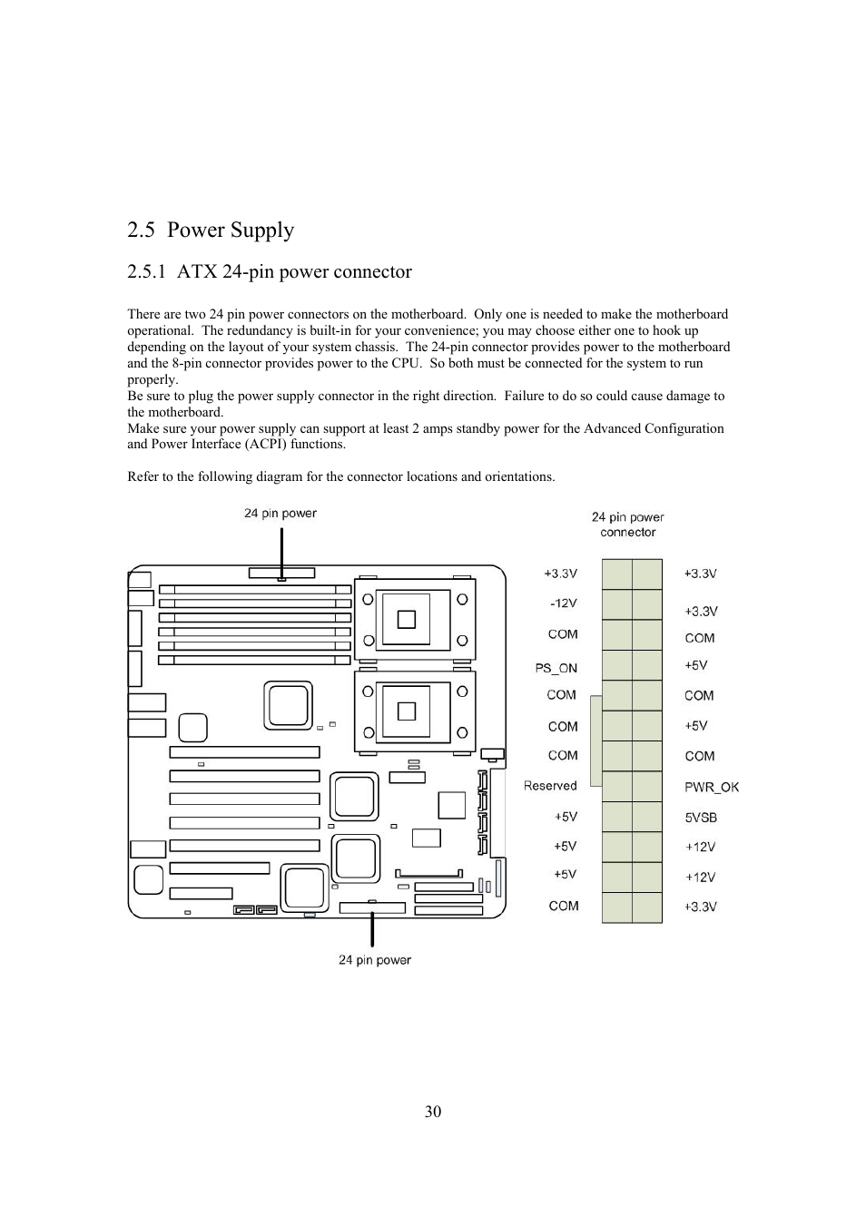 5 power supply | Intel Arima LH500 User Manual | Page 30 / 78