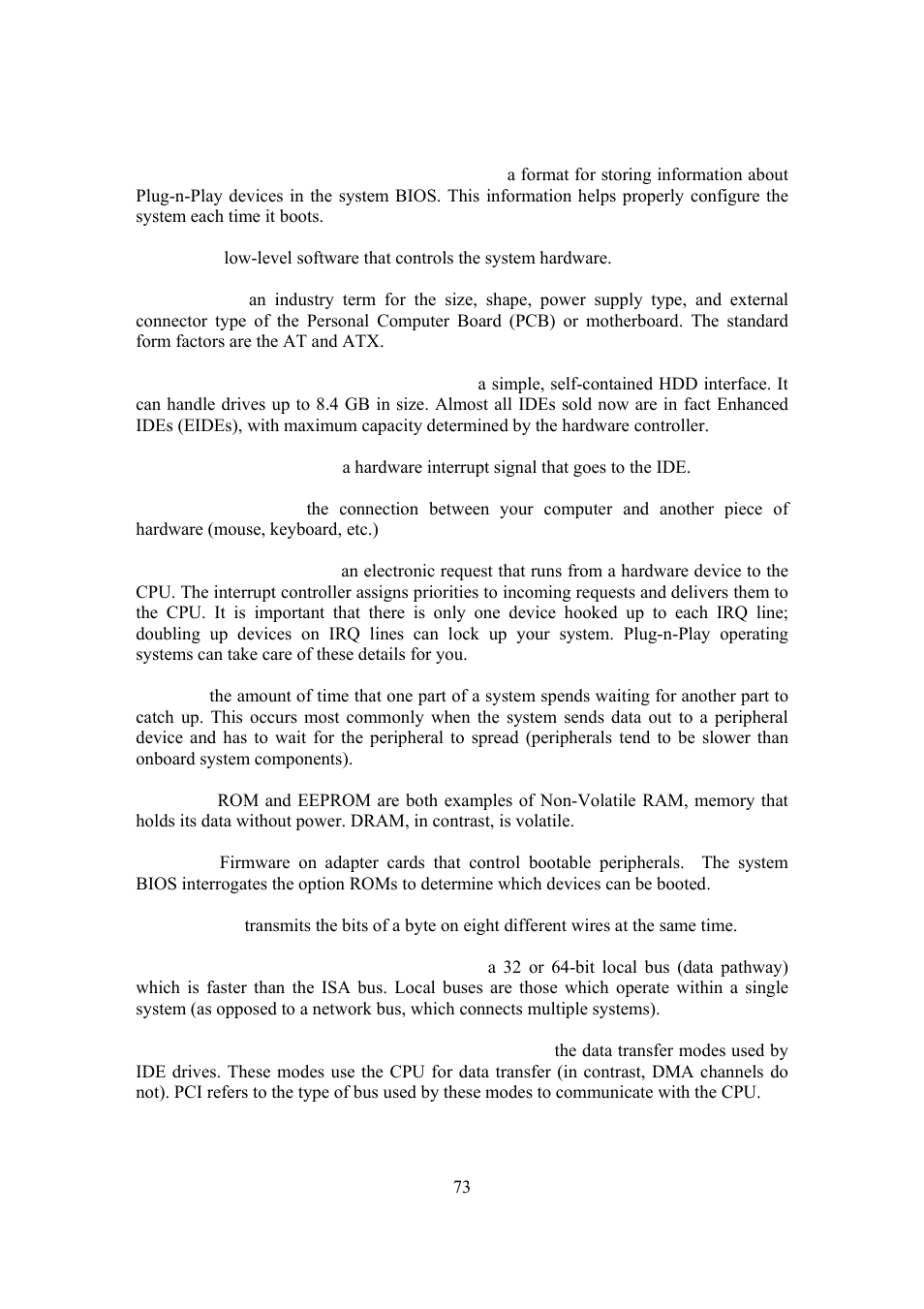 Intel Arima LH500 User Manual | Page 73 / 78