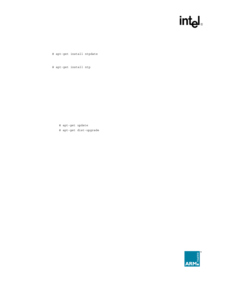 4 maintaining system time with ntp and ntpdate, 5 upgrading to debian testing, Maintaining system time with ntp and ntpdate | Upgrading to debian testing, Section 6.1.5 | Intel I/O Processor User Manual | Page 22 / 22