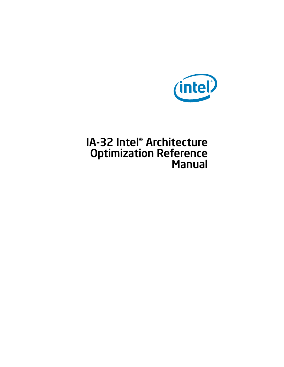 Intel ARCHITECTURE IA-32 User Manual | 568 pages