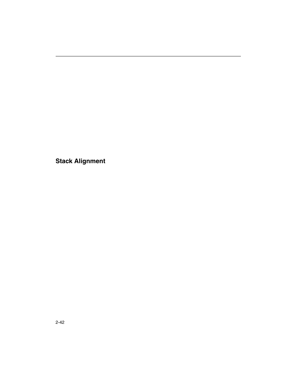 Stack alignment, Stack alignment -42 | Intel ARCHITECTURE IA-32 User Manual | Page 114 / 568