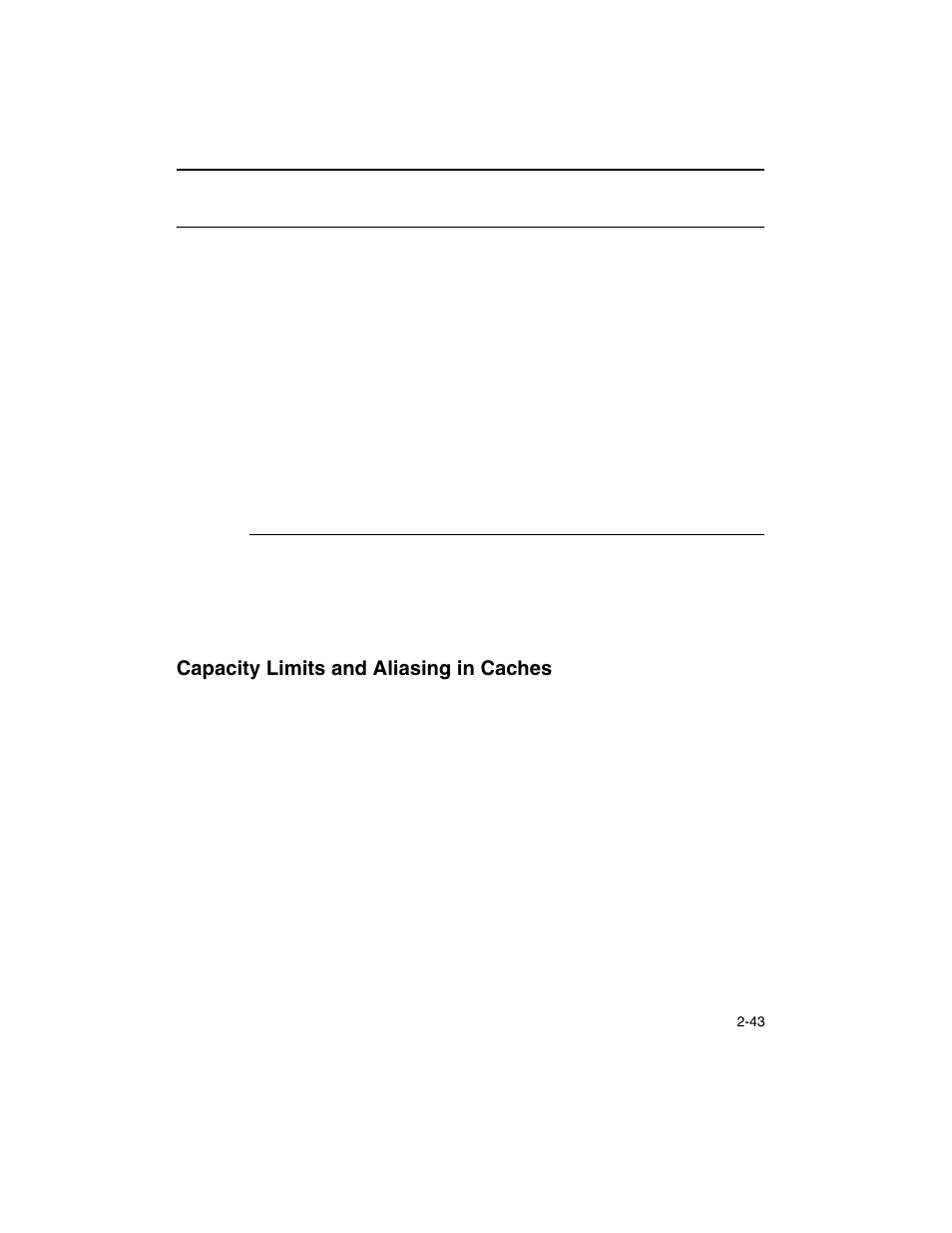 Capacity limits and aliasing in caches, Capacity limits and aliasing in caches -43, Example 2-20 | Dynamic stack alignment -43 | Intel ARCHITECTURE IA-32 User Manual | Page 115 / 568