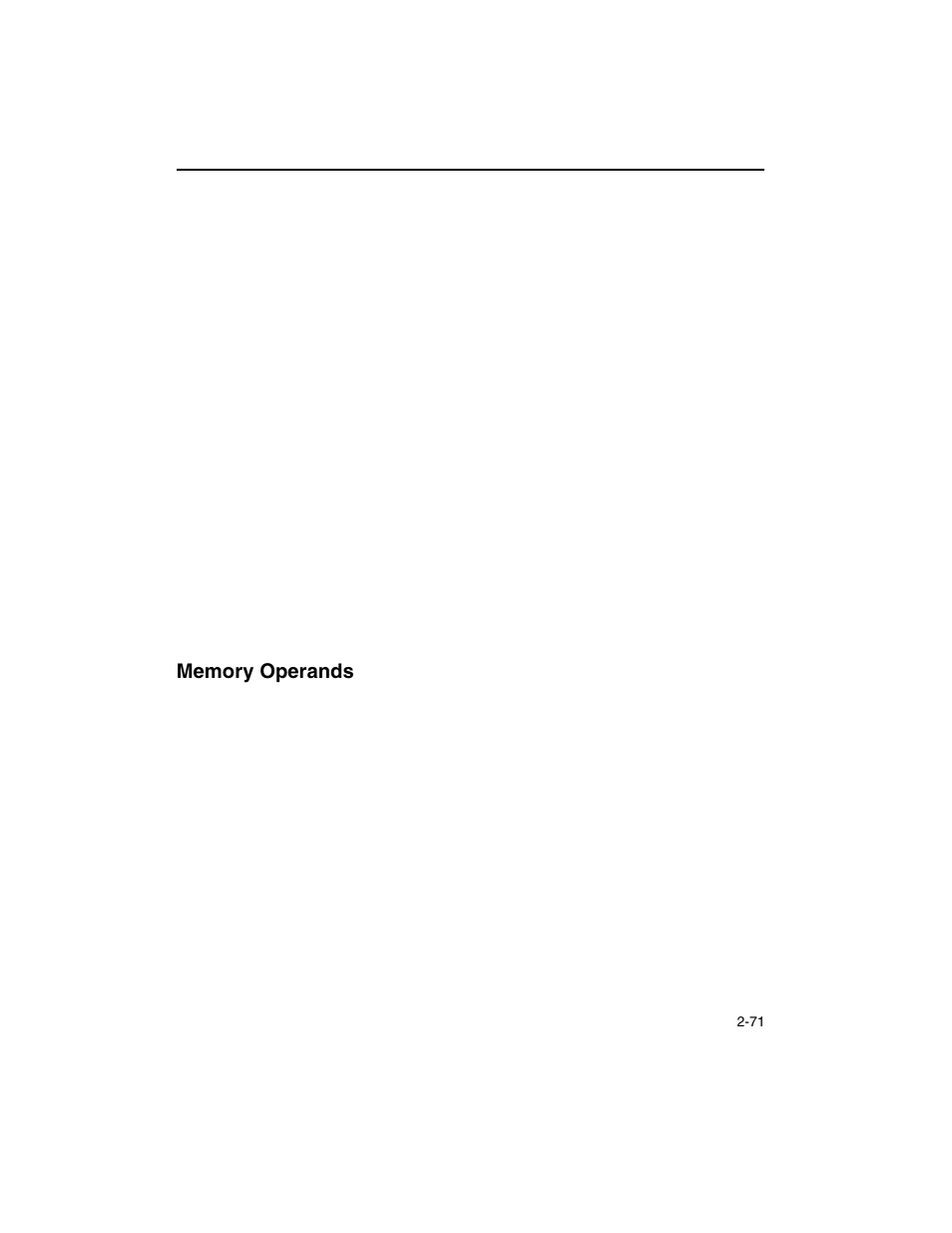 Memory operands, Memory operands -71 | Intel ARCHITECTURE IA-32 User Manual | Page 143 / 568