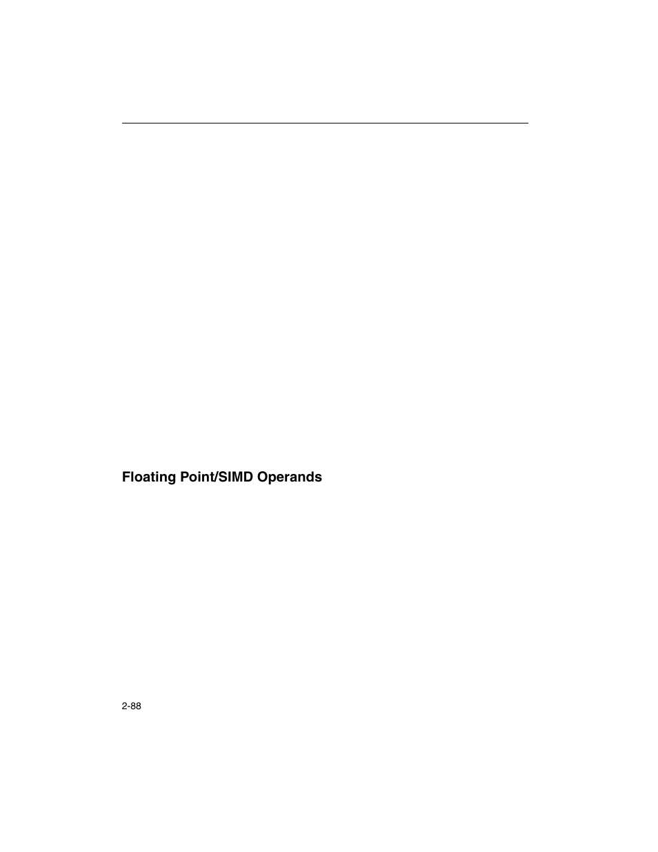 Floating point/simd operands, Floating point/simd operands -88 | Intel ARCHITECTURE IA-32 User Manual | Page 160 / 568