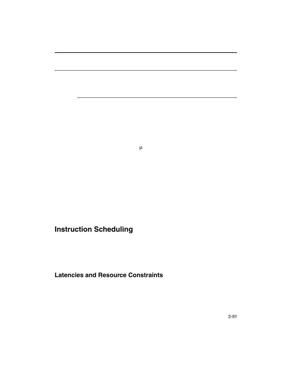 Instruction scheduling, Latencies and resource constraints, Instruction scheduling -91 | Latencies and resource constraints -91, Example 2-25, Recombining load/op code into reg,mem form -91 | Intel ARCHITECTURE IA-32 User Manual | Page 163 / 568