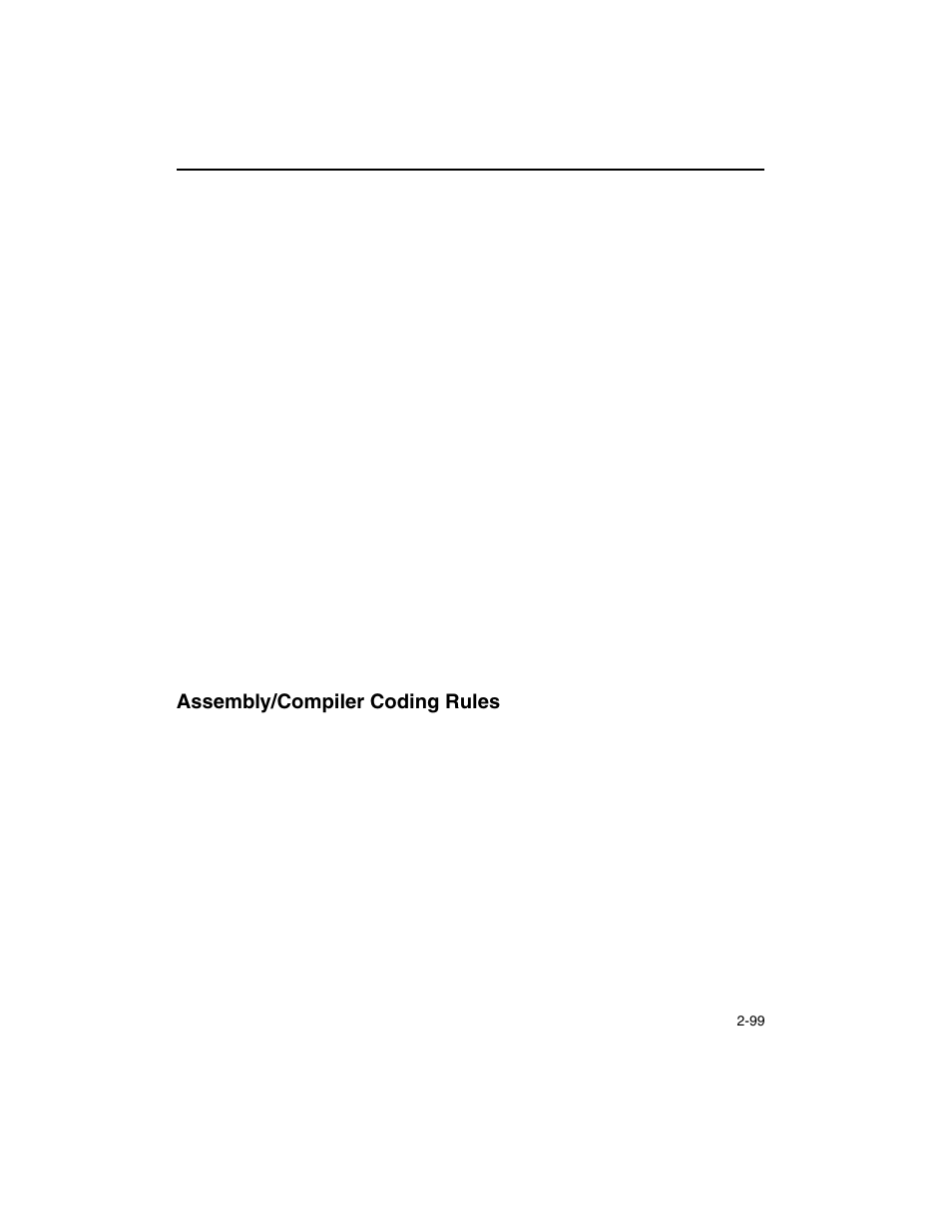 Assembly/compiler coding rules, Assembly/compiler coding rules -99 | Intel ARCHITECTURE IA-32 User Manual | Page 171 / 568