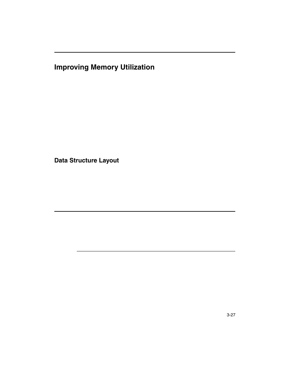 Improving memory utilization, Data structure layout, Improving memory utilization -27 | Data structure layout -27, Example 3-14, Aos data structure -27 | Intel ARCHITECTURE IA-32 User Manual | Page 207 / 568