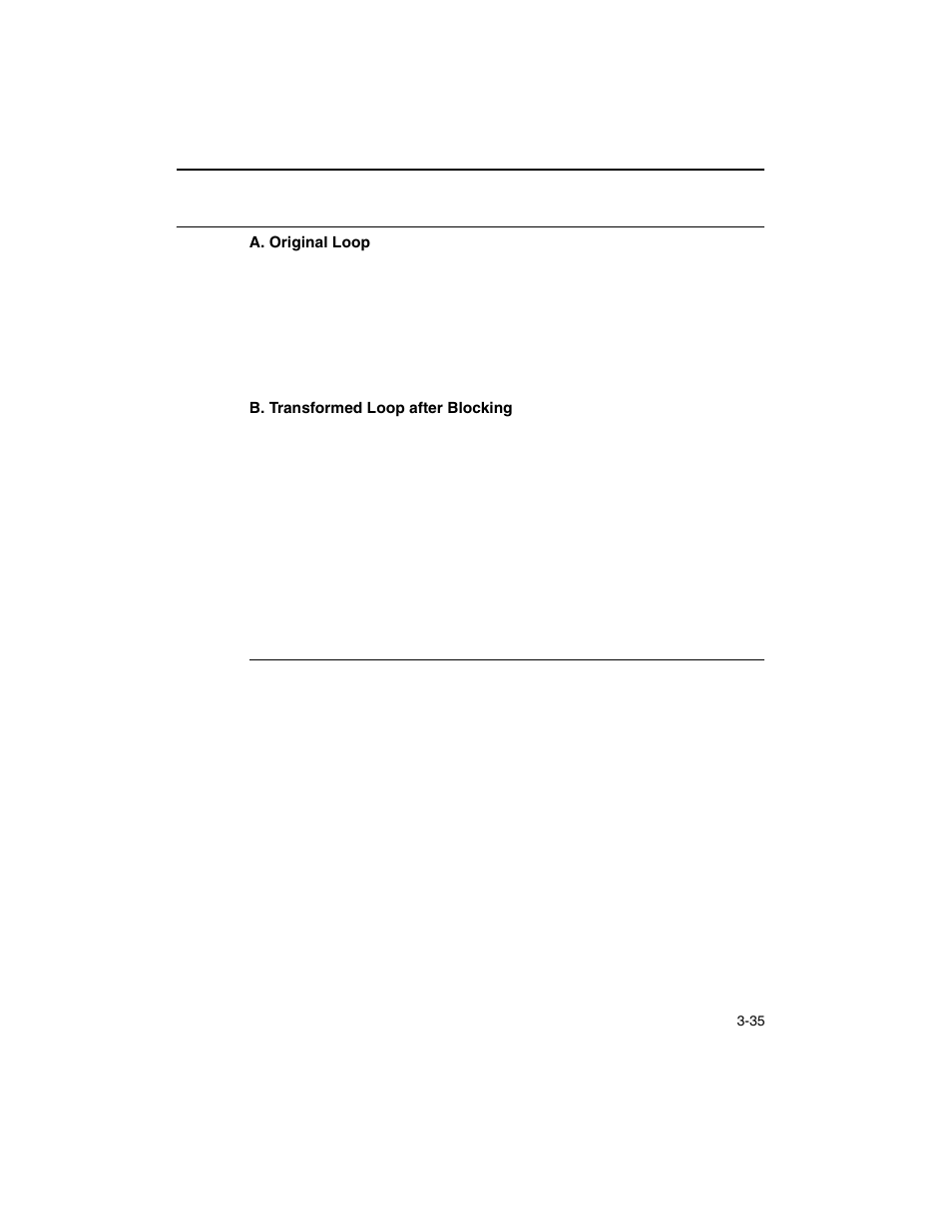 Example 3-20, Loop blocking -35, Example 3-20 would | Intel ARCHITECTURE IA-32 User Manual | Page 215 / 568