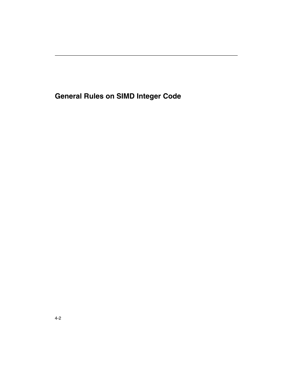 General rules on simd integer code, General rules on simd integer code -2 | Intel ARCHITECTURE IA-32 User Manual | Page 222 / 568