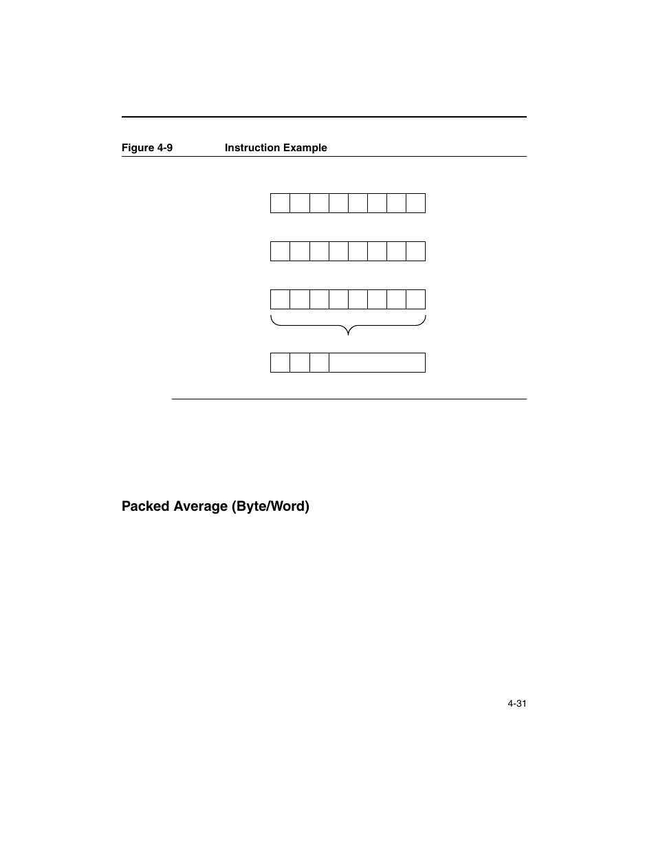 Packed average (byte/word), Packed average (byte/word) -31, Figure 4-9 | Psadbw instruction example -31 | Intel ARCHITECTURE IA-32 User Manual | Page 251 / 568