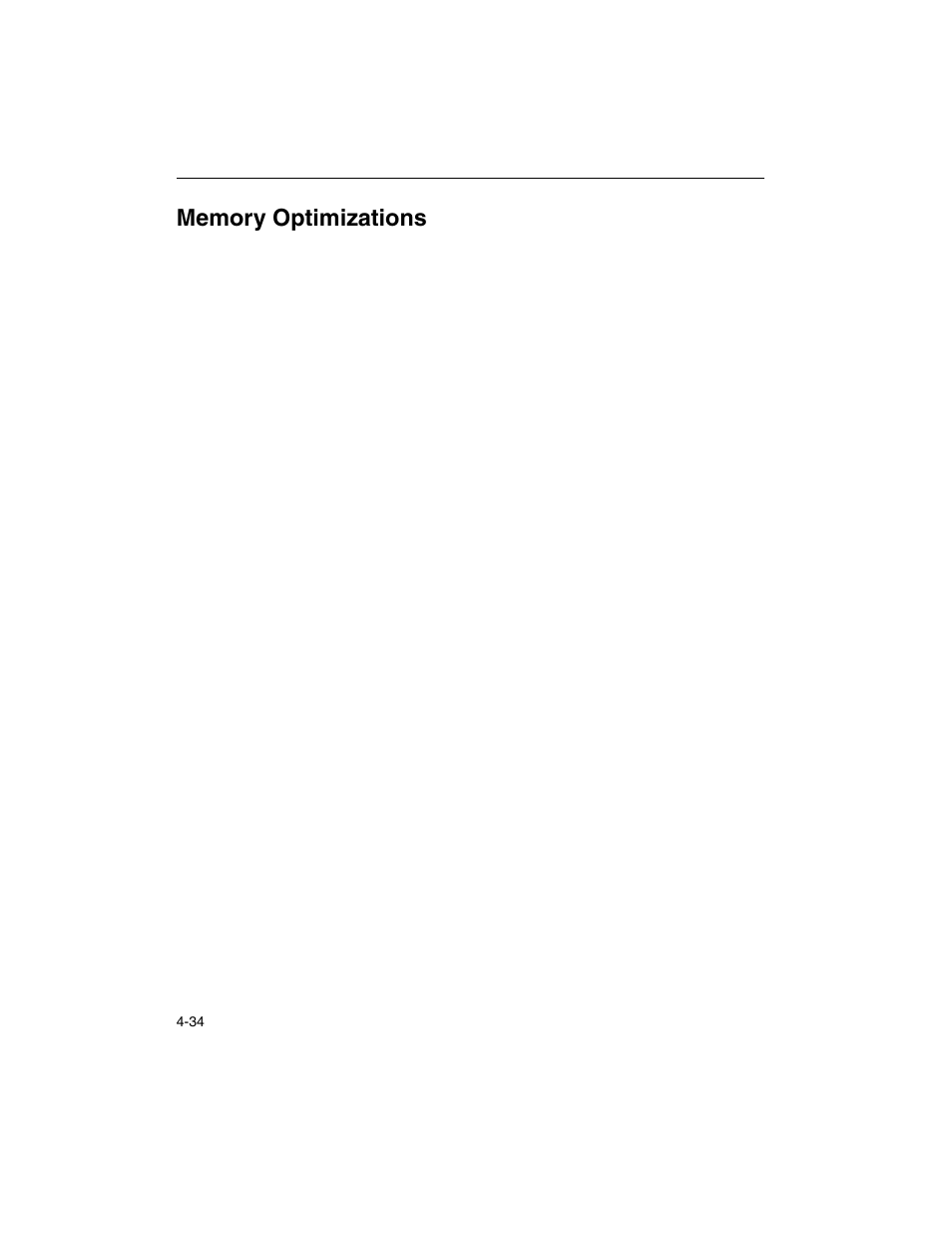 Memory optimizations, Memory optimizations -34 | Intel ARCHITECTURE IA-32 User Manual | Page 254 / 568