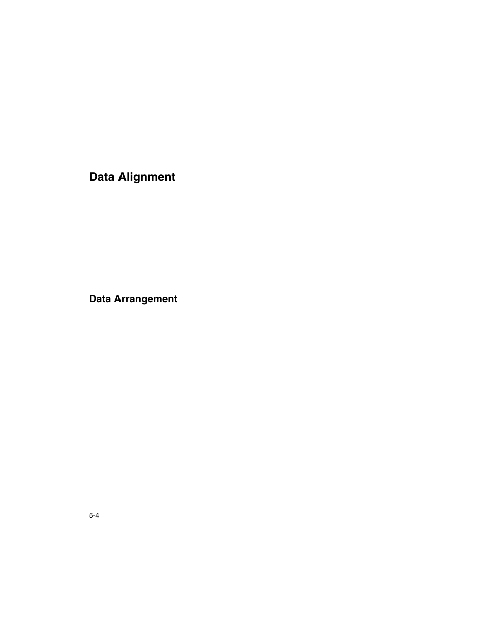 Data alignment, Data arrangement, Data alignment -4 | Data arrangement -4 | Intel ARCHITECTURE IA-32 User Manual | Page 266 / 568