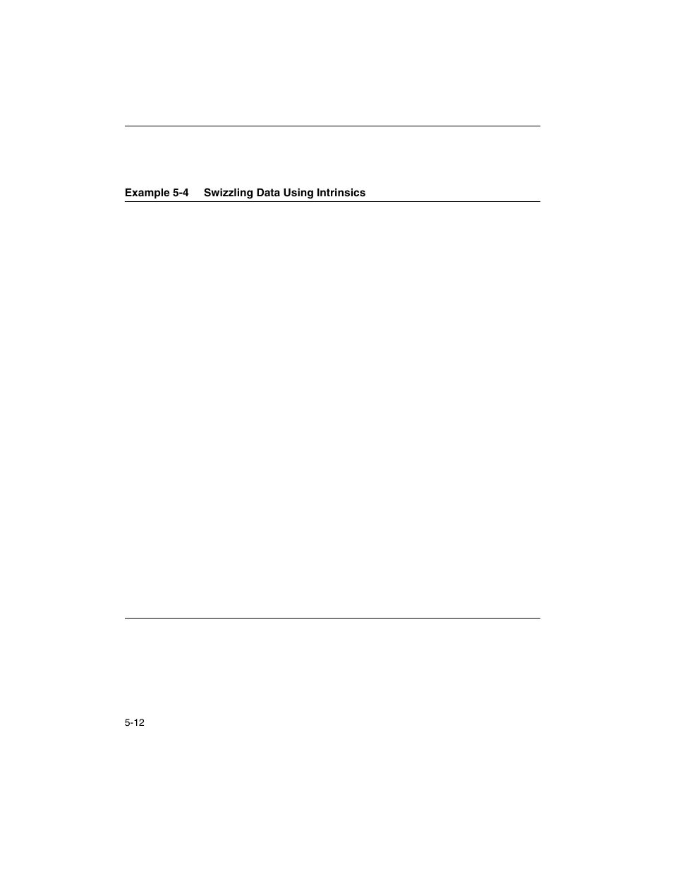 Example 5-4, Swizzling data using intrinsics -12 | Intel ARCHITECTURE IA-32 User Manual | Page 274 / 568