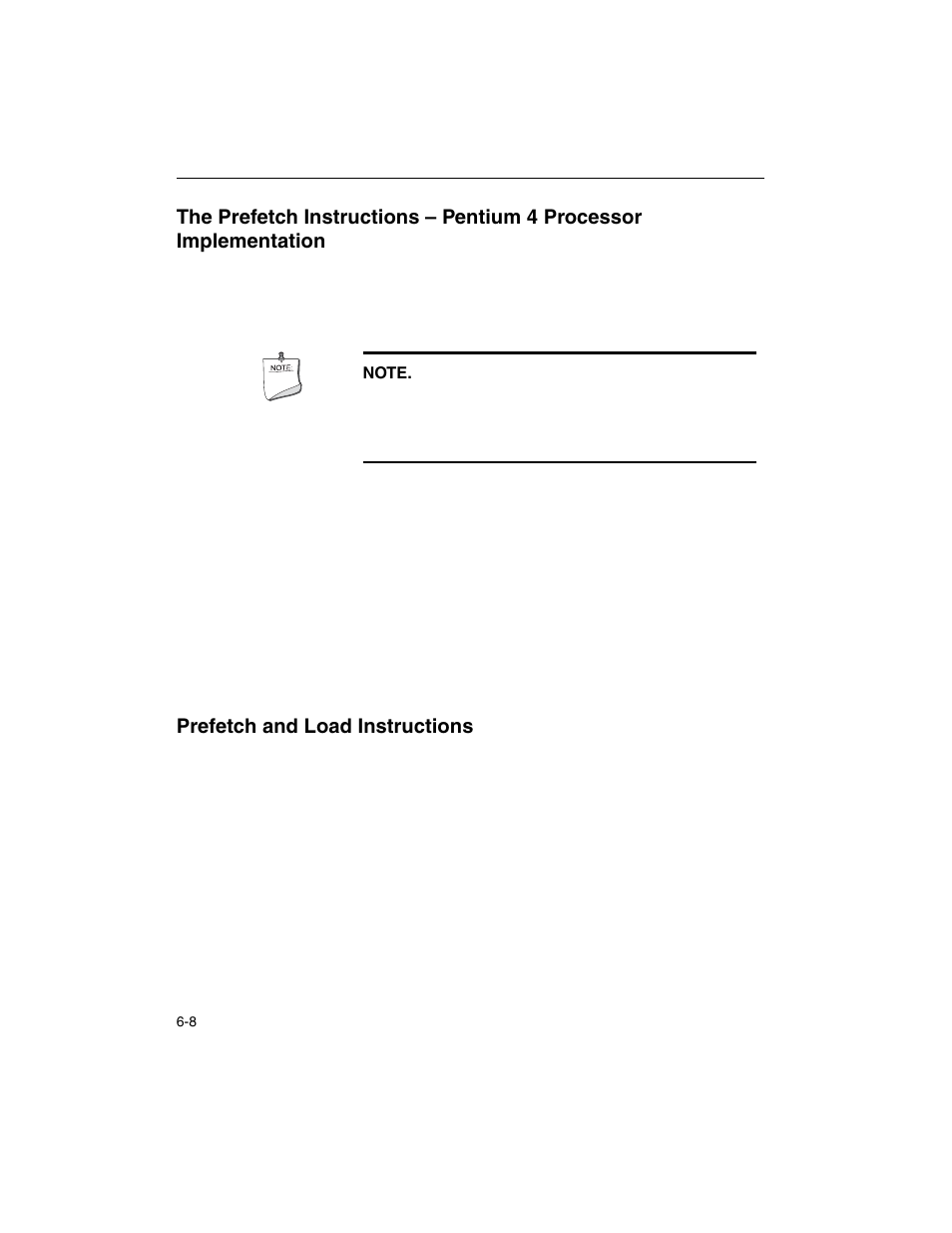 Prefetch and load instructions | Intel ARCHITECTURE IA-32 User Manual | Page 298 / 568