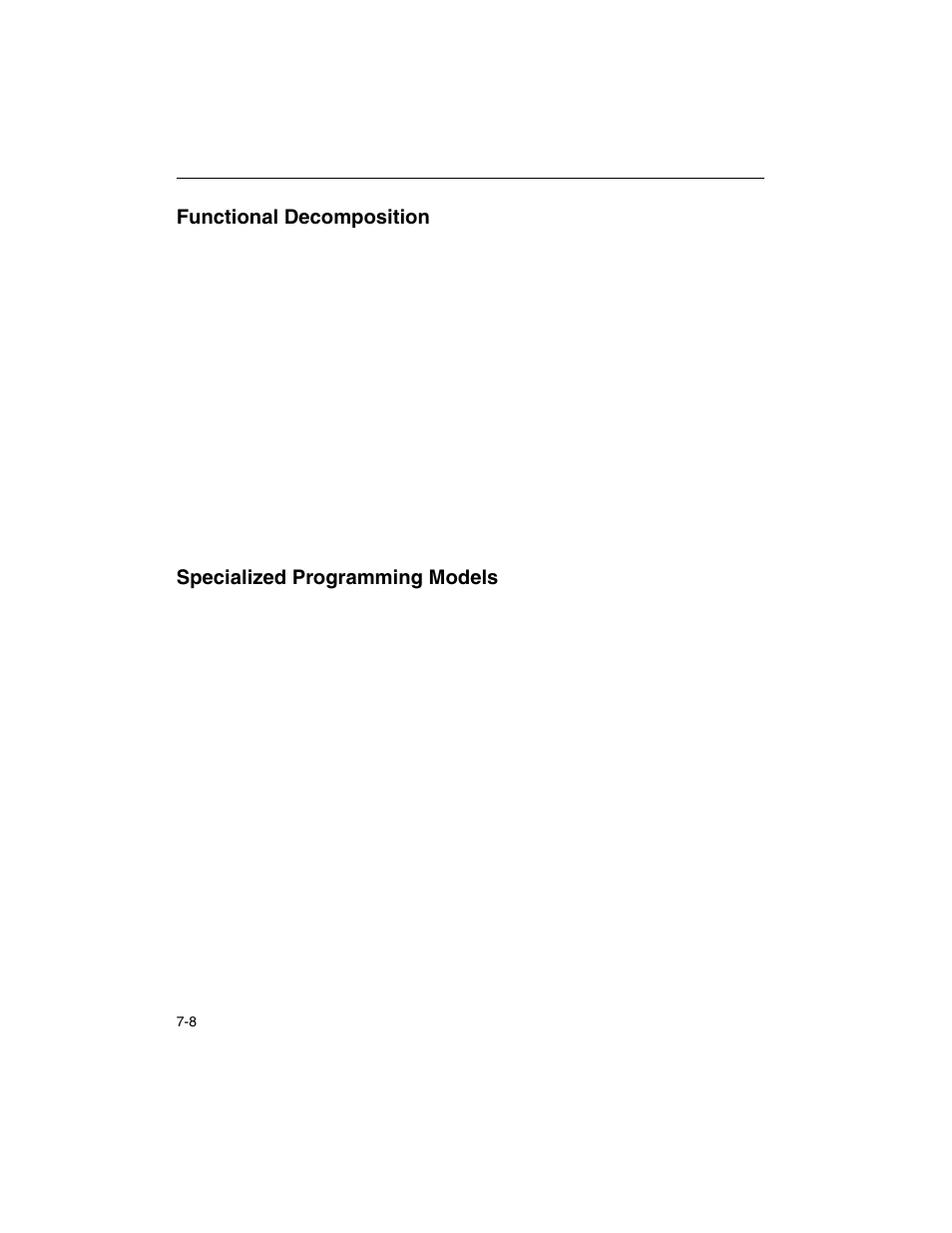 Functional decomposition, Specialized programming models | Intel ARCHITECTURE IA-32 User Manual | Page 354 / 568