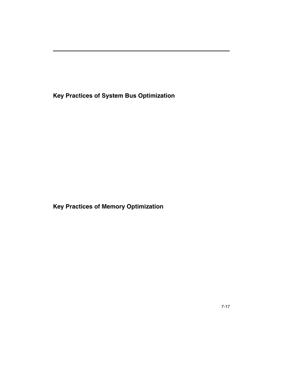 Key practices of system bus optimization, Key practices of memory optimization | Intel ARCHITECTURE IA-32 User Manual | Page 363 / 568