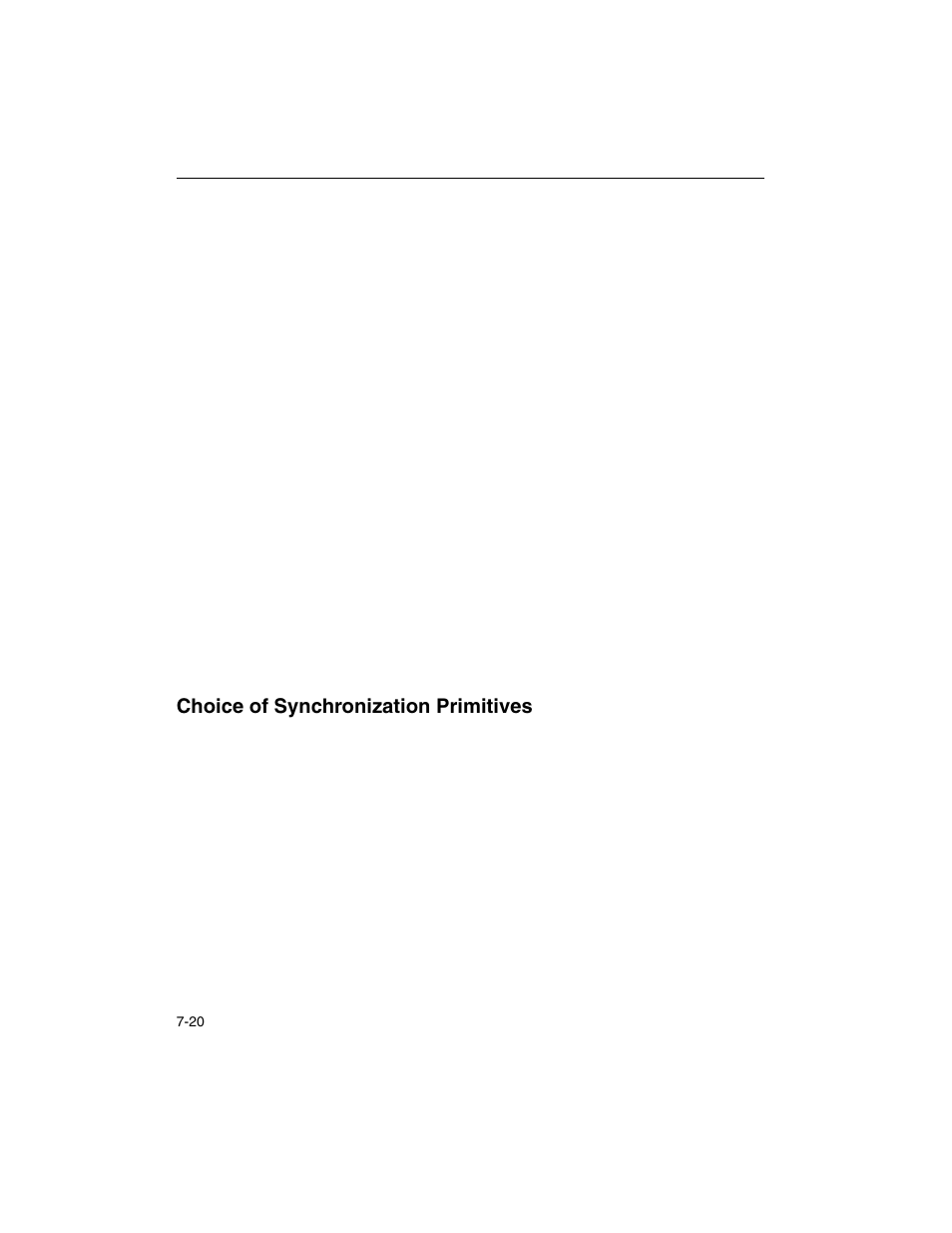 Choice of synchronization primitives, Choice of synchronization primitives -20 | Intel ARCHITECTURE IA-32 User Manual | Page 366 / 568