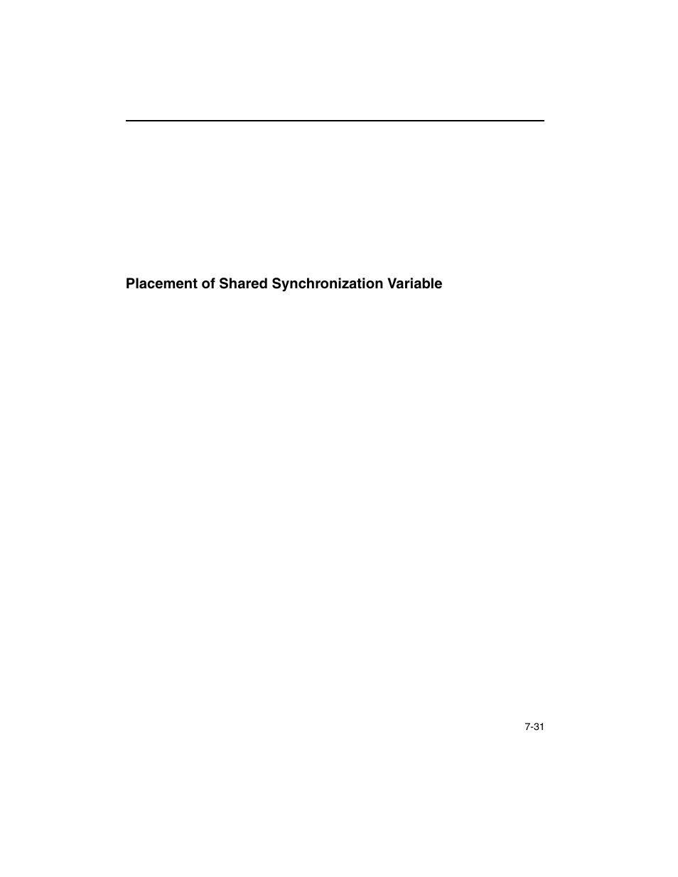 Placement of shared synchronization variable, Placement of shared synchronization variable -31 | Intel ARCHITECTURE IA-32 User Manual | Page 377 / 568