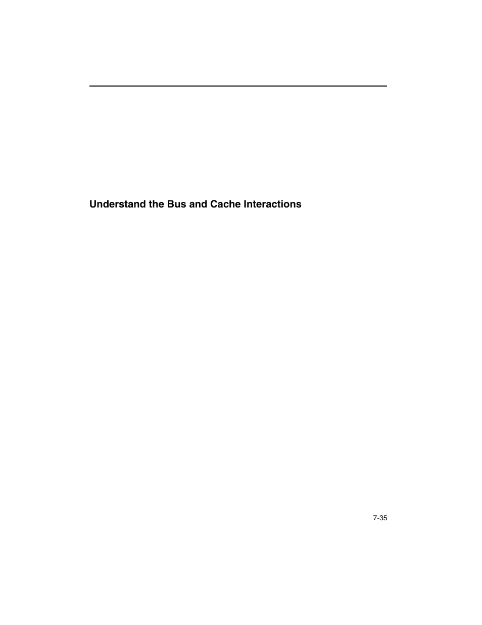 Understand the bus and cache interactions, Understand the bus and cache interactions -35 | Intel ARCHITECTURE IA-32 User Manual | Page 381 / 568
