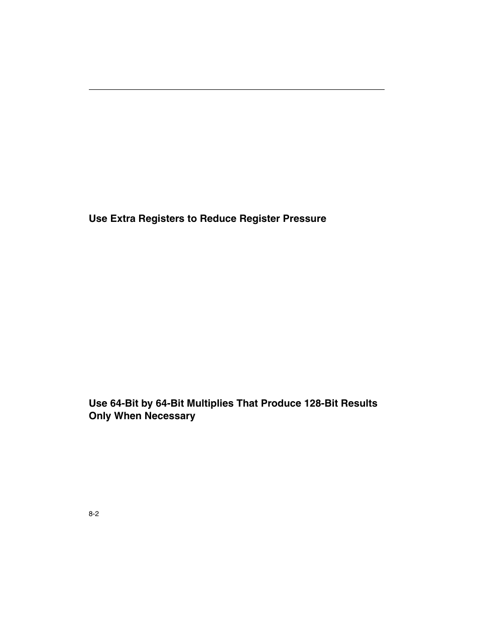 Use extra registers to reduce register pressure | Intel ARCHITECTURE IA-32 User Manual | Page 410 / 568