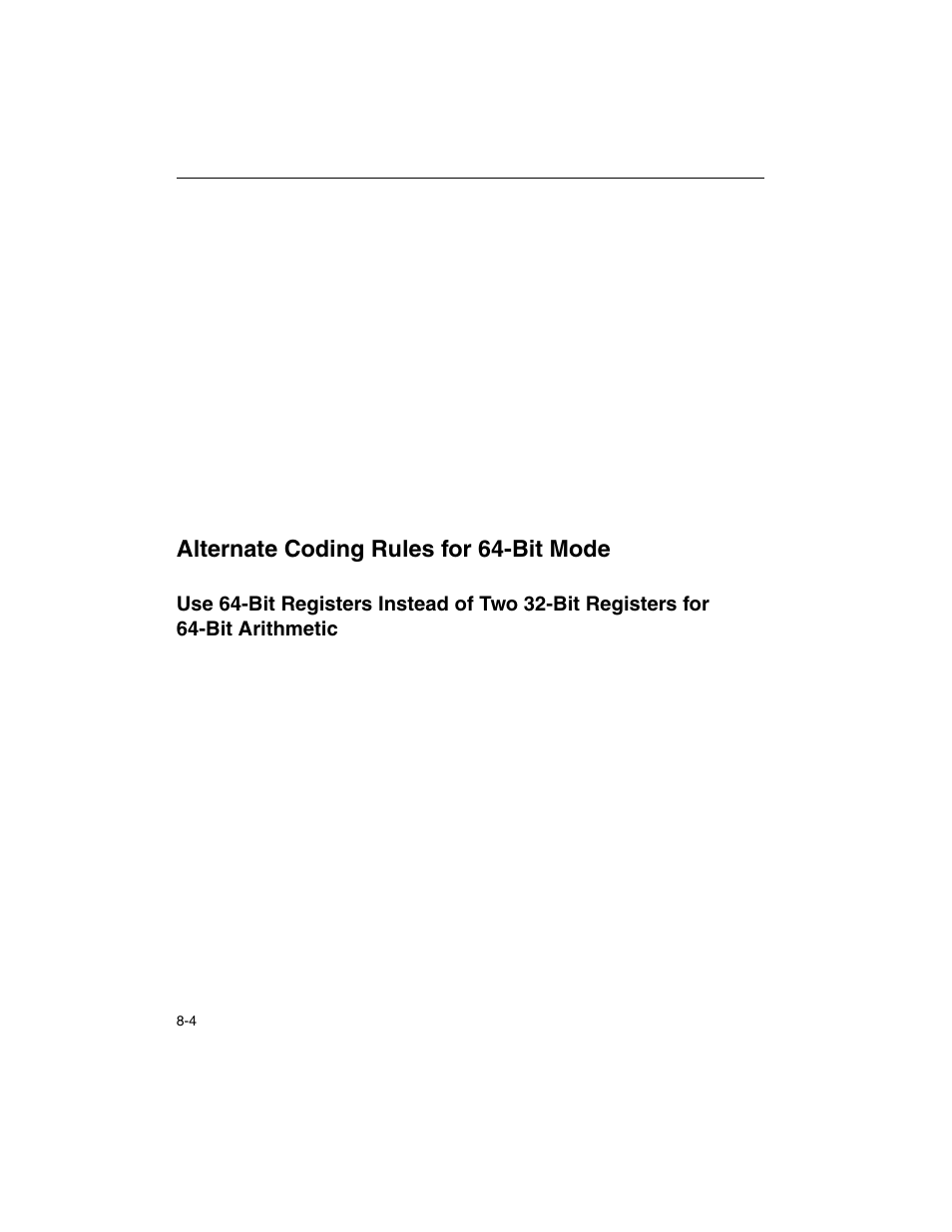 Alternate coding rules for 64-bit mode, Alternate coding rules for 64-bit mode -4 | Intel ARCHITECTURE IA-32 User Manual | Page 412 / 568