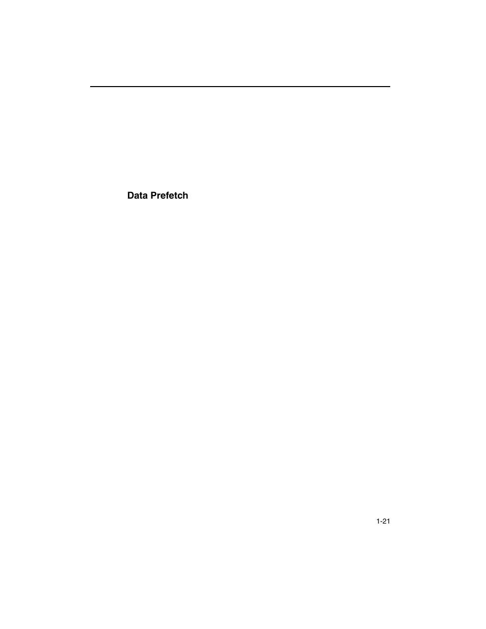 Data prefetch, Data prefetch -21 | Intel ARCHITECTURE IA-32 User Manual | Page 49 / 568