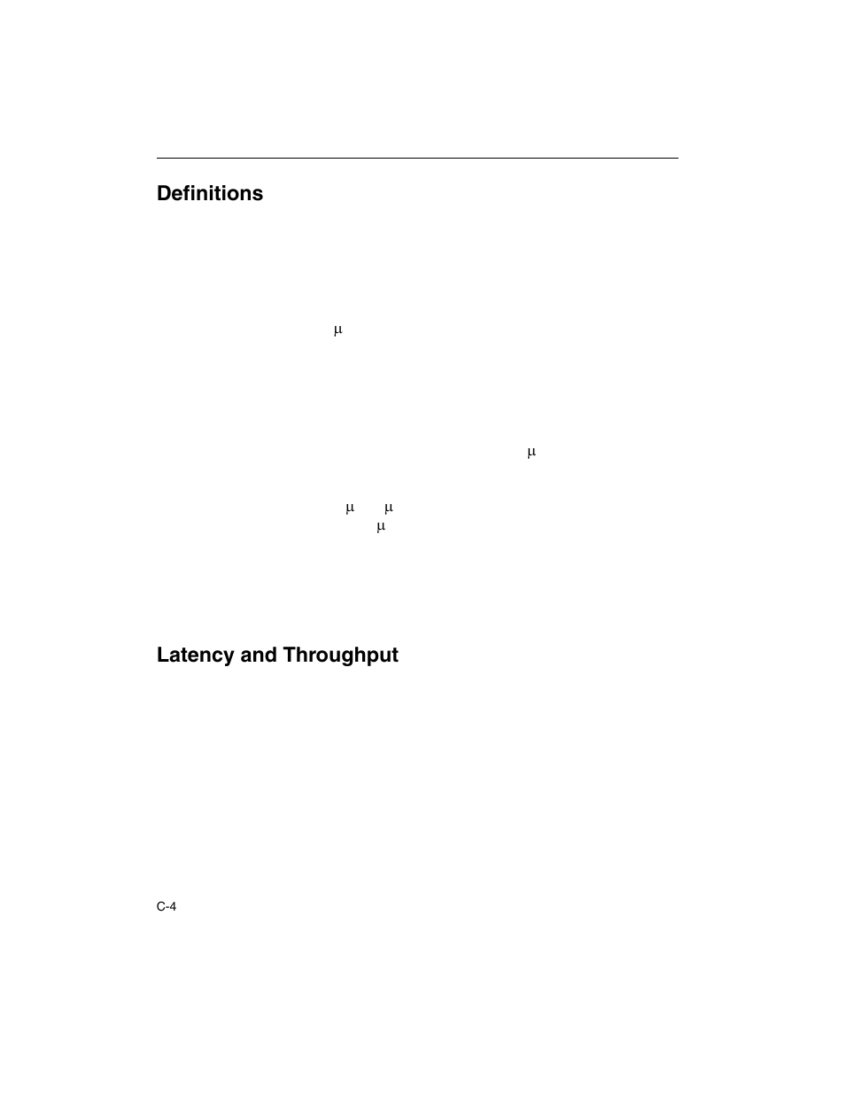 Definitions, Latency and throughput | Intel ARCHITECTURE IA-32 User Manual | Page 518 / 568