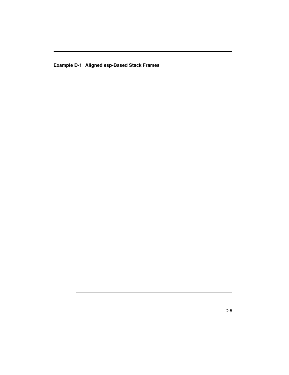 Example d-1 | Intel ARCHITECTURE IA-32 User Manual | Page 541 / 568
