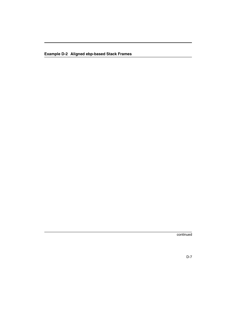 Example d-2 | Intel ARCHITECTURE IA-32 User Manual | Page 543 / 568