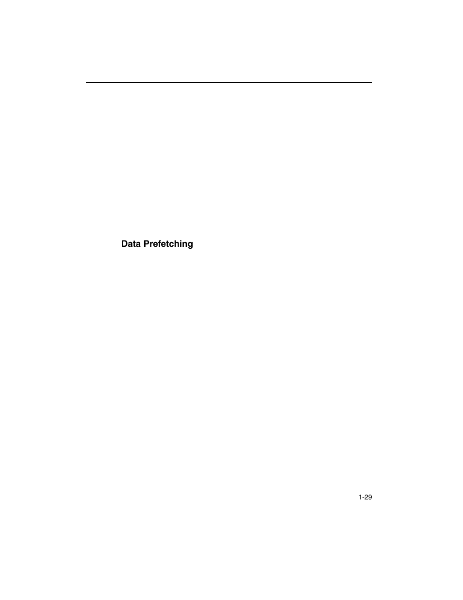 Data prefetching, Data prefetching -29 | Intel ARCHITECTURE IA-32 User Manual | Page 57 / 568