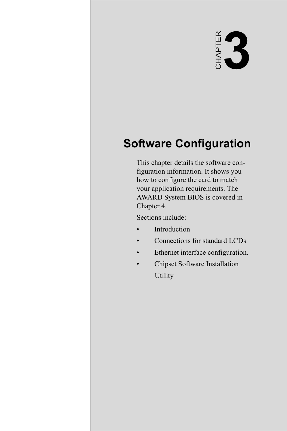 Software configuration | Intel M600 User Manual | Page 33 / 110