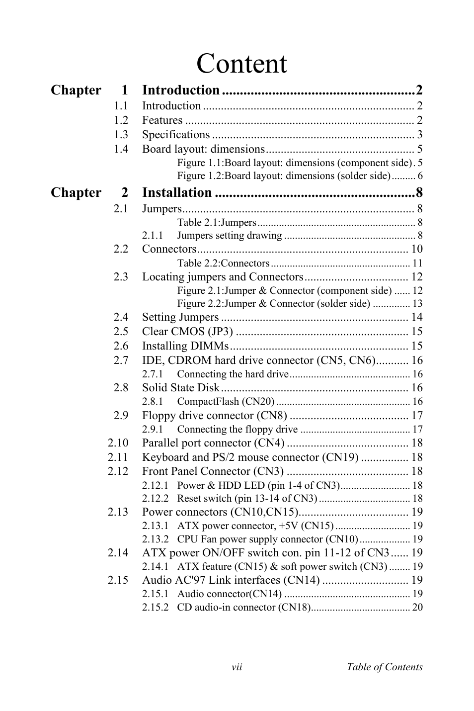 Intel M600 User Manual | Page 7 / 110