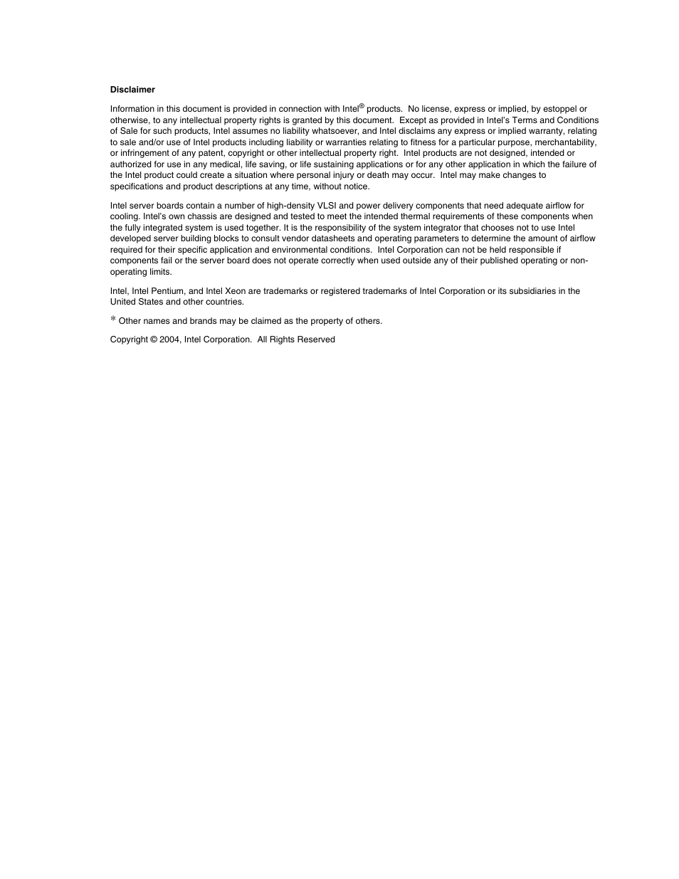 Intel SE7520JR2 User Manual | Page 2 / 63