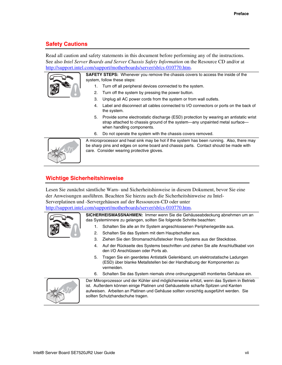 Intel SE7520JR2 User Manual | Page 7 / 63